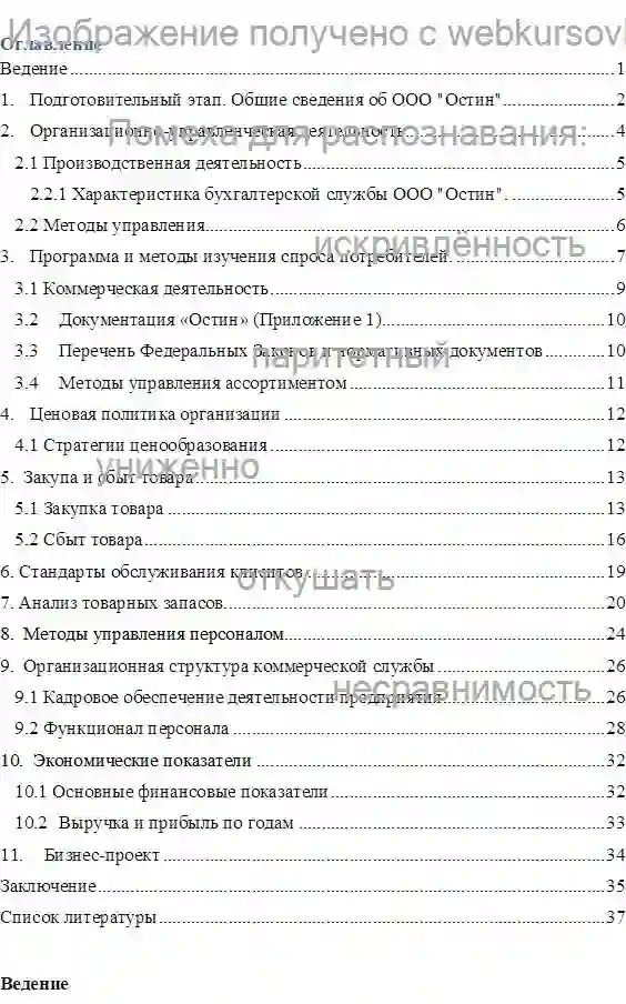 Отчет по практике Отчет по практике в розничном магазине одежды Остин страница №1