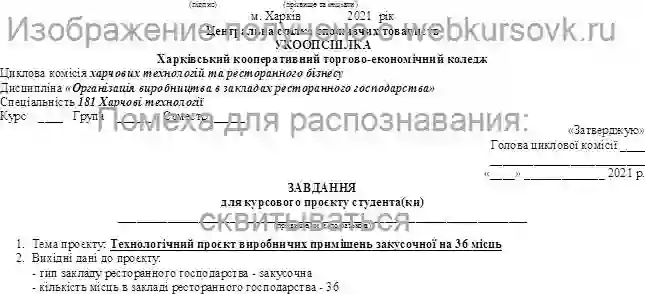 Курсовик Технологчний проєкт виробничих примщень закусочної на 36 мсць страница №2