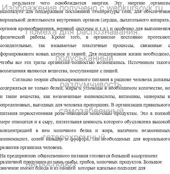 Диплом Приготовления сложных блюд из овощей и сыров страница №2