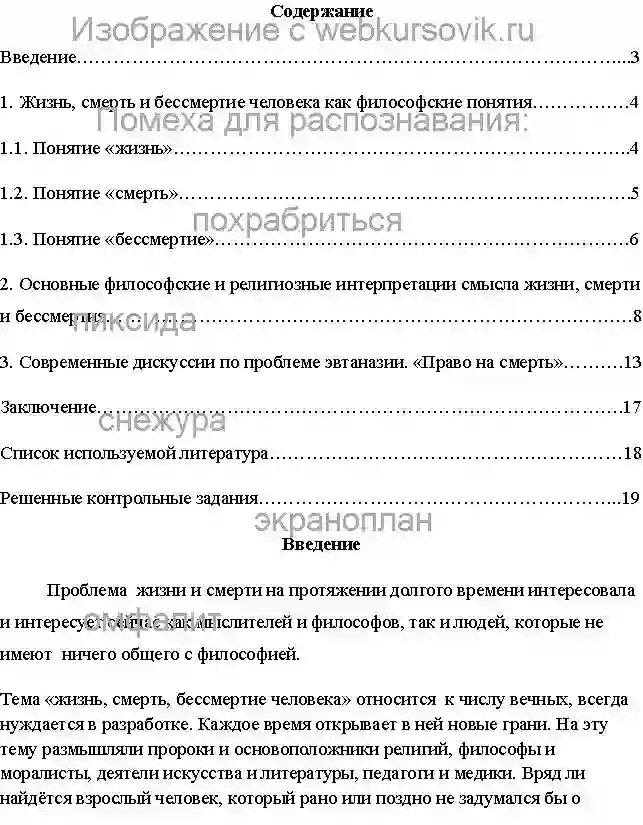 Реферат Жизнь и смерть в духовном опыте человека страница №1