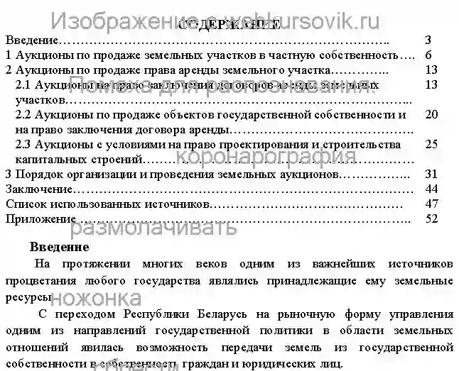 Диплом Аукционы по продаже земельных участков и прав на них страница №1