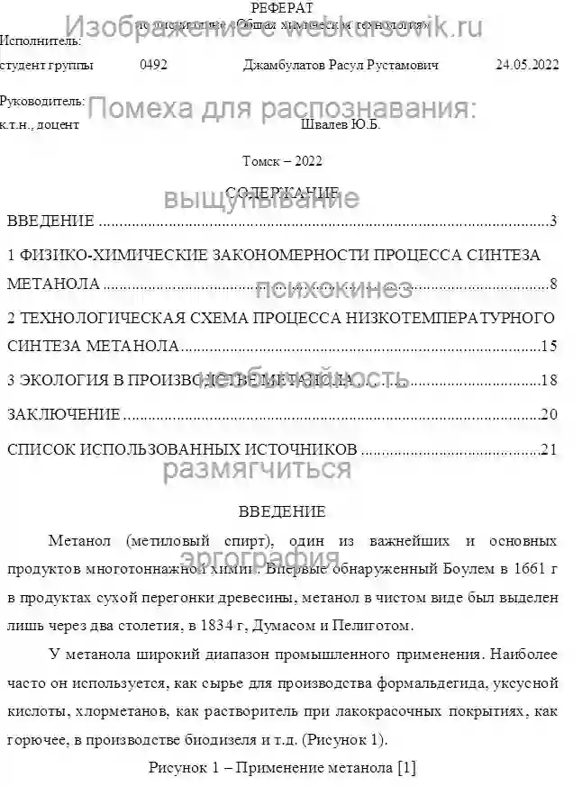 Реферат Технология метанола страница №2
