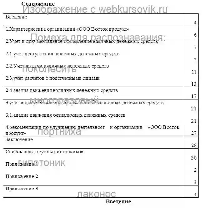 Курсовик Документальное оформление и учет денежных средств предприятия «ООО Восток продукт» страница №1
