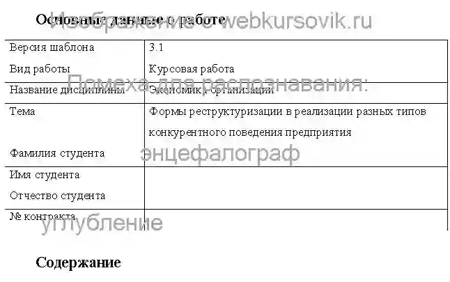 Курсовик Формы реструктуризации в реализации разных типов конкурентного поведения предприятия страница №1